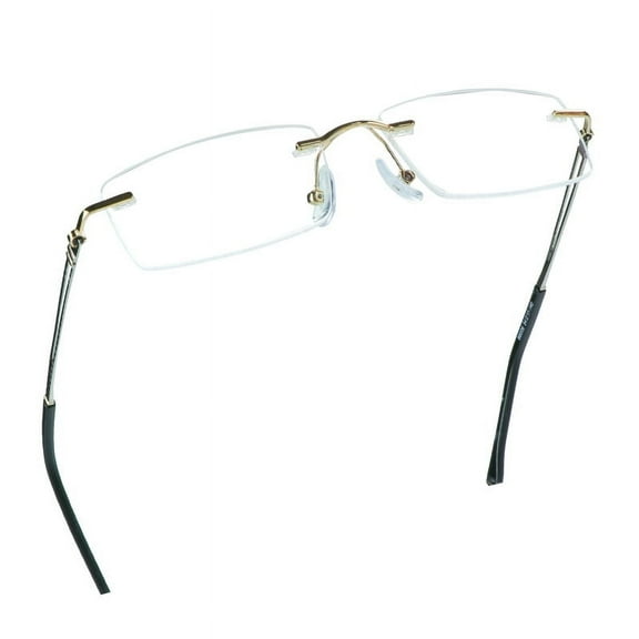LifeArt Blue Light Blocking Glasses, Computer Reading Glasses, Anti Blue Rays, Reduce Eyestrain, Stylish for Men and Women(Gold, 0.50 Magnification)