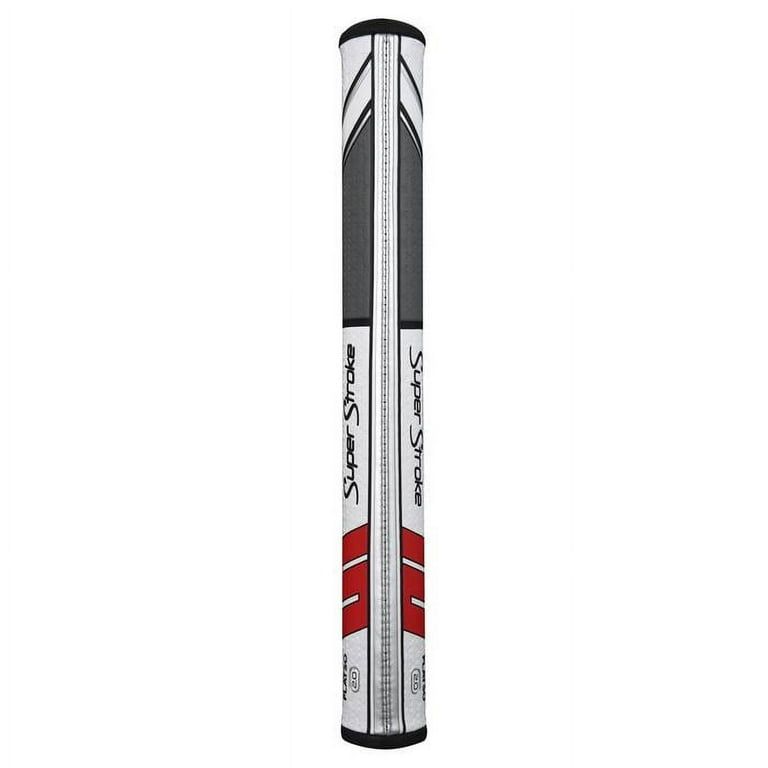 SuperStroke Traxion Flatso Golf Putter Grip, Black/White (Flatso
