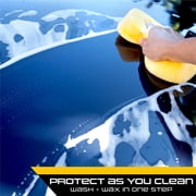 Formula 1 Car Wash and Carnauba Wax, 2-in-1 Car Cleaning Soap for Auto Detailing, Removes Tough Dirt and Leaves a Brilliant Shine (32 oz)