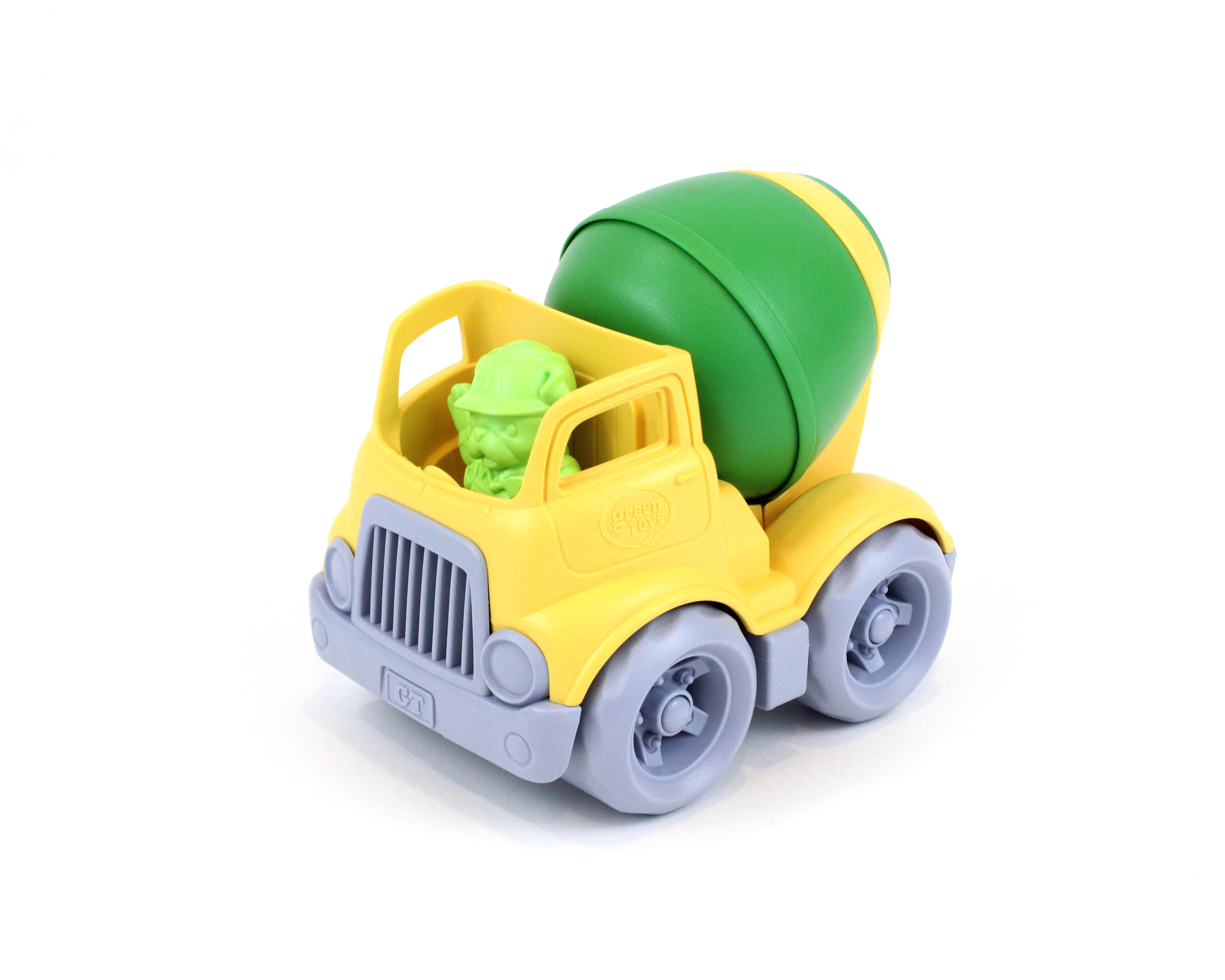Green Toys - Green and Yellow Mixer Construction Truck