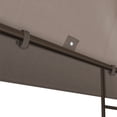thumbnail image 4 of SUNRISEUMBRELLA 119“”x119” Gazebo Replacement Canopy Top Double Tier Canopy Top Cover(TAUPE), 4 of 5