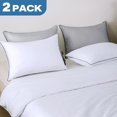thumbnail image 3 of Queen Size Bed Pillows for Sleeping \u Set of Cooling Supportive Hotel Pillows with Premium Soft Down Alternative Fill for Side Stomach and Back Sleepers, 3 of 6