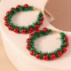 thumbnail image 1 of Xihbxyly Pendientes Navideños con Diseño de Bolas Circulares, Accesorio Festivo Colorido, Ligero y Cómodo, Ideal para Fiestas, Reuniones Familiares y Eventos Corporativos, con Un Estilo Único., 1 of 4