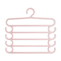 Qholemyo Trouser Rack 5 Tier Hanger Closet Hanging Pants Special Hanger Home Pants Clip Pants Multi Layer Multifunctional Pants Hanging Storage Clothes Hangers Coat Hanger Closet Hanger