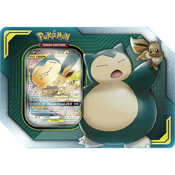 Pokemon Gx Team Eevee Snorlax Gx Collector Tin Walmart Com Walmart Com