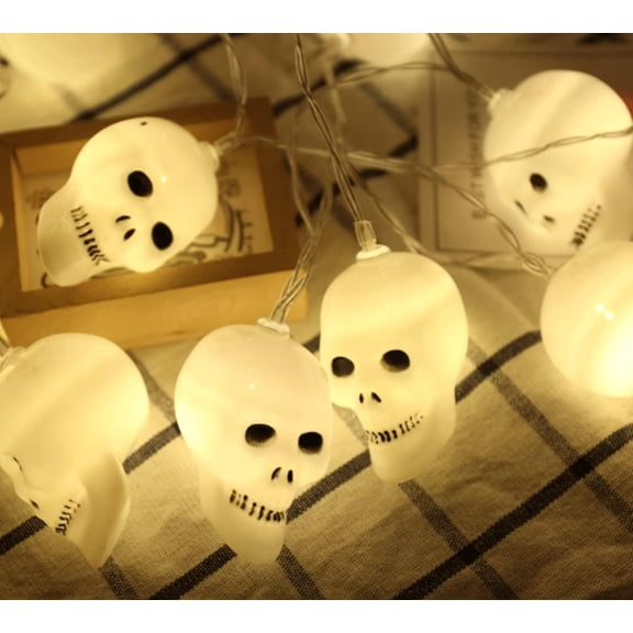 LINLIN Christmas Light String, 3M 20LED Funny Expression Light String Battery Operated LED String Lights for Outdoor Indoor Garden String Lights