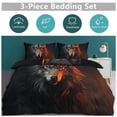 thumbnail image 2 of Tiger Animals Duvet Cover Set Bedding Set Polyester Quilt Cover for Bedroom Decoration, 2 of 6