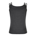 thumbnail image 4 of LSLJS Women Spaghetti Strap Tank Tops Women's Summer Casual Solid Color Design Camisole Top, 4 of 6