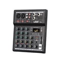 thumbnail image 2 of F4 Mixing Console Interface Bluetooth USB Record PC 48V Phantom Power Delay Repaeat Effect 4 Channels DJ Sound Mixer ,Easy to Operate, 2 of 7