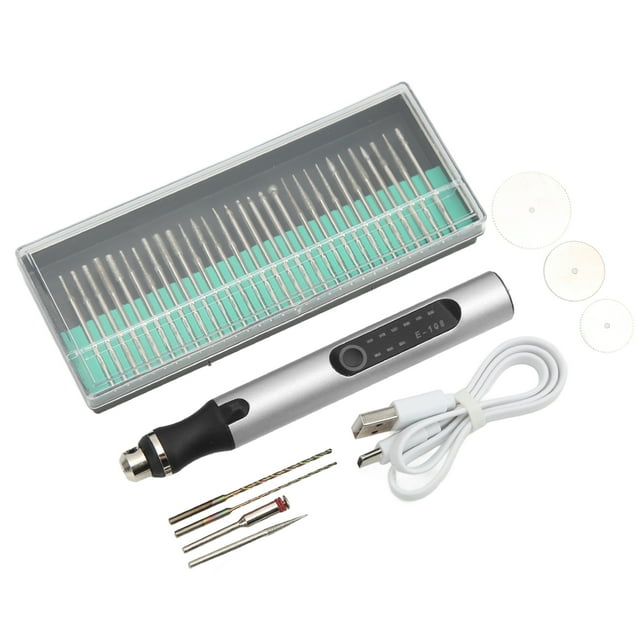 Engraving Pen, Engraving Machine DIY Necklaces Glass Etching Kit For Cutting For Grinding Lettering For Drilling Silver