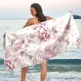 thumbnail image 6 of Dreamtimes Flower Beach Towel Super Soft Microfiber Sand Free Beach Towels, Oversized Camping Pool Towel, Lightweight, Breathable & Quick Dry Towels, 31x71in, 6 of 7