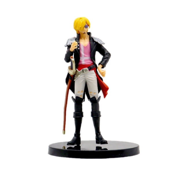 Personajes de Anime de One Piece, Luffy, Robin, Zoro, Sanji Modelo de estatua hecho a mano, figura móvil, adornos, juguetes decorativos