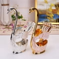 thumbnail image 1 of Sentmoon Tea Spoons Coffee Spoons Exquisite and Fashionable Base Compositional Spoon Set 1 Base 6 Spoons Suitable As Table Decoration Ornaments Gifts, 1 of 6