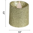 thumbnail image 3 of Set of 24 - WYZworks Gold Glitter Votive Tea Light Flameless LED Faux Wax Candle, 3 of 9