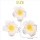 thumbnail image 2 of 800 Piezas de Espuma Frangipani Hawaiano Artificial Plumeria Flor Pétalos Cap Pelo Sombrero DIY Decoración de Boda 5Cm, 2 of 9