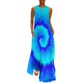 thumbnail image 1 of Robe Teinture sur Nœuds Imprimé Léopard Robe Maxi de Soirée Design Col en V Robes Longues Décontractées Vêtements de Rue Oversize, 1 of 5
