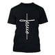 thumbnail image 4 of Camisetas de Manga Corta para Hombre Camiseta de Cuello Redondo Deportiva de Impresión Casual, Blusa de Mezcla de Poliéster de Algodón para Uso Al Aire Libre, Diario Y de Primavera de Verano, 4 of 4