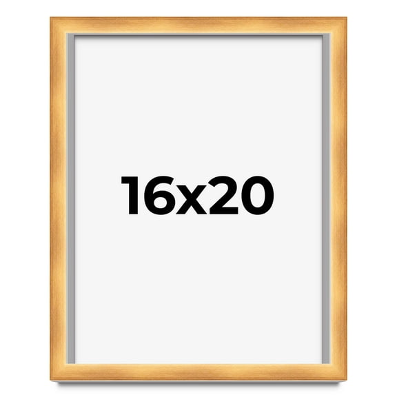 16x20 Shadow Box Bronze Cross-Brushed Display Frame | 1.625 Inches Deep Solid Wood | UV Resistant