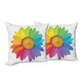 thumbnail image 6 of Ambesonne Colorful Throw Pillow Cover 2 Pack, Hippie Daisy Spring, 20", Multicolor, 6 of 6
