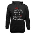 thumbnail image 4 of qelini Pullover Hoodies for Men Graphic Long Sleeve Sweatshirts Merry Christmas Print Drawstring Hooded Jackets Holiday Tops, 4 of 4