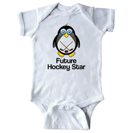

Inktastic Future Hockey Star Penguin Gift Baby Boy or Baby Girl Bodysuit