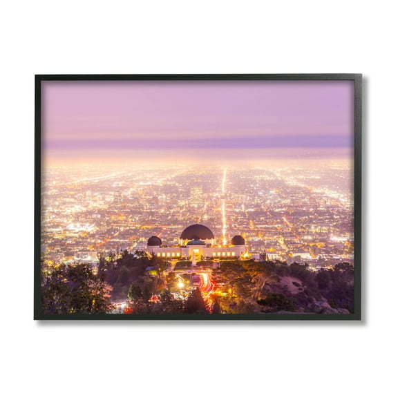 Dome Landmark Overlooking Cityscape Town & City Graphic Art Black Framed Art Print Wall Art