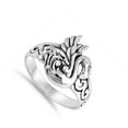 thumbnail image 4 of Antiqued Filigree Swan Bird Flamingo Ring .925 Sterling Silver Band Jewelry Female Male Size 9, 4 of 4