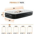 thumbnail image 5 of ZUNMOS Twin Air Mattress, 18" H Portable Low Noise Colchone Inflable with Built in Pump, Maximum Weight Capacity 660 LBS Air Bed for Camping, Indoor and Family, 5 of 6