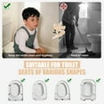 thumbnail image 2 of BQBQERT Quick Mount Toilet Splash Guard For Men Versatile PVC Modern Bathroom Accessory, 2 of 9