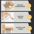 thumbnail image 3 of TAILTOSS 1Pc Mini Hand Crank Music Box Golden Acrylic Plastic for DIY Lovers and Family, 3 of 8