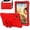 Vermelho, variant on Protective Case Compatible with Samsung Galaxy Tab A 8.0 Inch Case 2019 SM-T295/T290, for Galaxy Tab A 8.0 2019 Case Light Weight EVA Rugged Shockproof Protective Cover with Shoulder Strap Stand Cover
