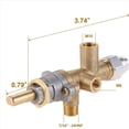 thumbnail image 4 of 3X VáLvula Control Calentador Gas para Patio,Sensor Termopar,Perilla Interruptor Descarga,Control Fuego Propano Lpg,Conjunto Puerto Piloto Seguridad, 4 of 5