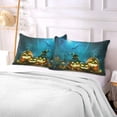 thumbnail image 7 of GZHJMY Halloween Pumpkin Head Jack Pillowcase Plush Pillowcase for Hair and Skin, Soft Standard Size Pillow Cases Zippered Queen Pillow Case Set of 1-20x30in Home Decor, 7 of 7