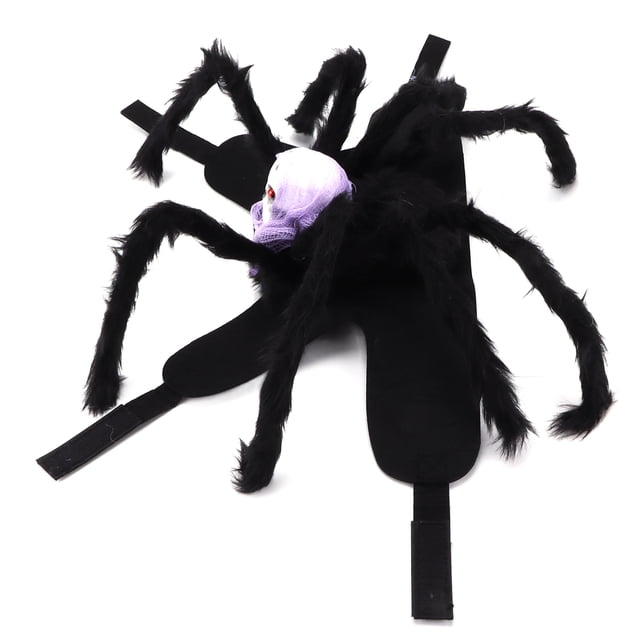 Disfraz de Araña de Halloween Bling Bling para Perro Gato Color Morado M