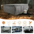 thumbnail image 7 of Leader Accessories 90106002 4-Layer Pop up Folding RV Trailer Camper Cover Fits 12'-14',Grey, 7 of 7