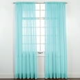 thumbnail image 2 of Collections Etc Stylemaster Elegance Sheer Voile, 60" x 84", Aqua, 2 of 3