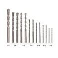 thumbnail image 4 of Hyper Tough 14-Piece Masonry Drill Bit Set, Carbide YG8 Tip,Clear Lid Case, 4 of 7
