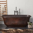 thumbnail image 2 of Native Trails Santorini Antique Copper Freestanding Soaking Bathtub, 2 of 2