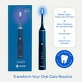 thumbnail image 2 of SNOW LED Whitening Electric Toothbrush | Dentist-Designed Electric Toothbrush for Adults | Sonic Technology, LED Light, Modes, Timer, Rechargeable Plaque Removal & Teeth Whitening Polar Blue Gen2, 2 of 5