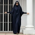 thumbnail image 5 of OBEEII Women Muslim Dresses Hooded Prayer Dresses Hihab Abaya One-Piece Islamic Prayer Dresses Eid Ramadan, 5 of 9