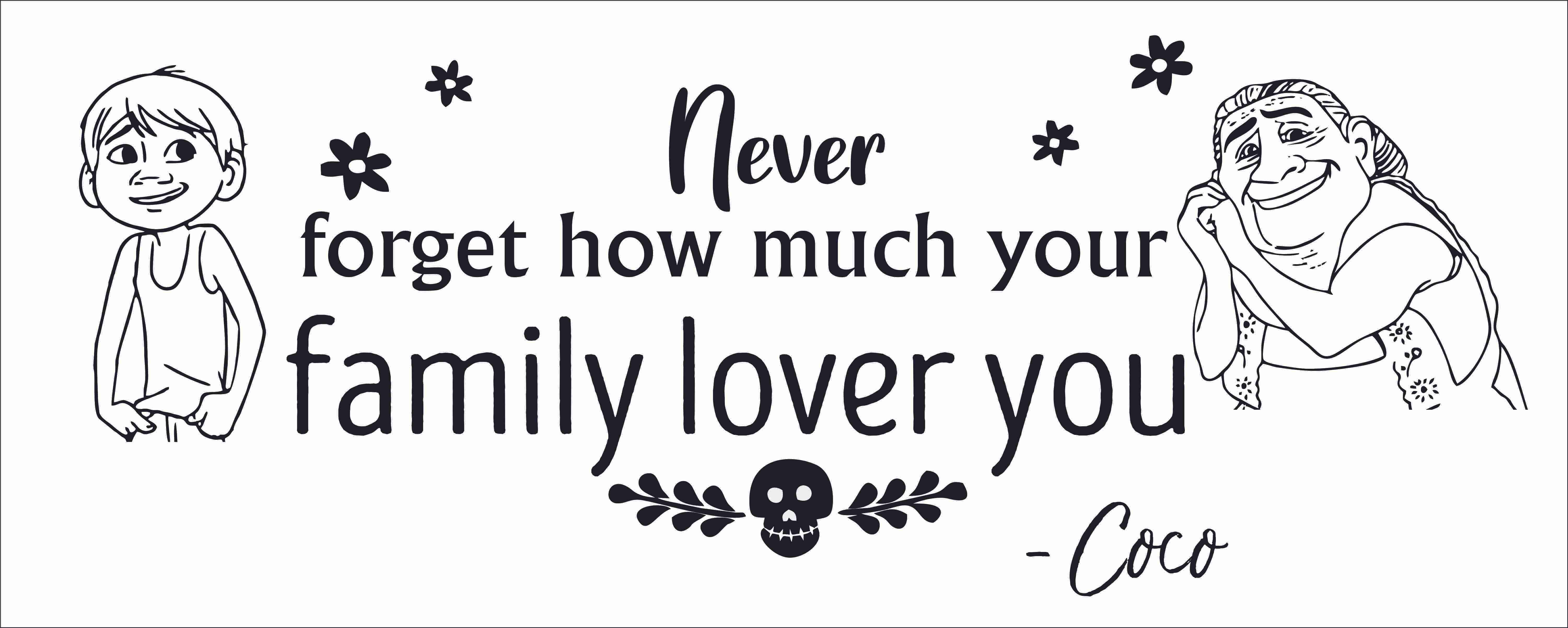 Inspirational Vinyl Coco Movie Quotes Wall Decal | DIY Stick And Peel ...