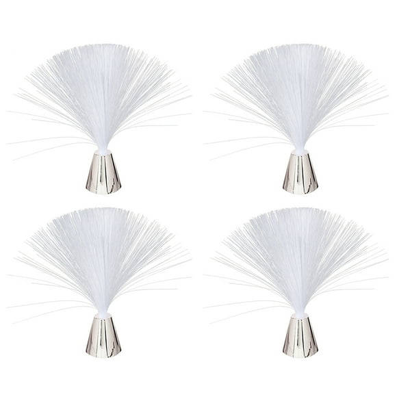 Lámpara de fibra óptica LED de 4 piezas, luces estrelladas de fibra óptica de colores, luces decorativas para fiestas de bares, sin batería