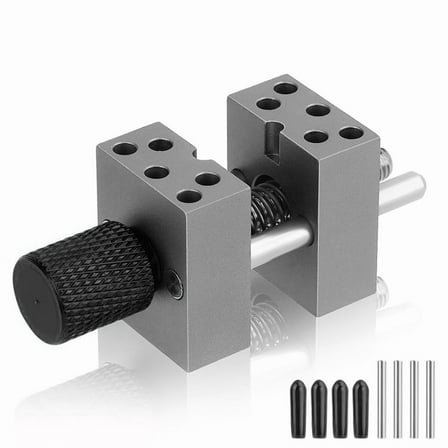 Metal Handy Mini Vise Clamp,Universal Drill- Vice Grip with 10x Alternative Holes for Scale Model Hobby Black