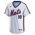 thumbnail image 2 of Men's Nike Darryl Strawberry White New York Mets Throwback Cooperstown Collection Limited Jersey, 2 of 3
