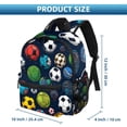 thumbnail image 2 of Football Traveling Backpack with Adjustable Shoulder Strap, Large Capacity, Printed Design, Lightweight, Suitable, School Backpack Set, Large Backpack., 2 of 6