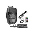 thumbnail image 5 of Pyle PPHP1548B Portable Bluetooth Streaming PA Speaker System w/ Stand, 5 of 7