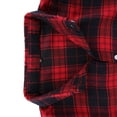 thumbnail image 6 of Dxzfnsa Womens Fall Outfits Fashion Clothes Shackets Flannel Plaid Button Down Long Sleeve Shirts Jackets Shirts for Women,Red-L, 6 of 7