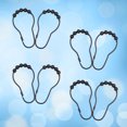 thumbnail image 3 of Eease metal hooks 12 Shower Curtain Hooks Rings, Rust- Resistant Metal Shower Curtain Hooks Rings for Bathroom Shower Rods Curtains,2.95"X1.77"X0.2", 3 of 10
