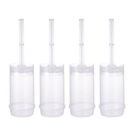 Cake Push Up Containers Lids Round Shape Clear Shooter Stickers Mold Ice Cream Container Dessert Holder