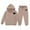 1-Khaki150, variant on Byoo Toddler Boy Valentine's Day Hoodie Sets Heart Graphic Hoody Sweatshirt with Kangaroo Pocket Jogger Pants Outfit Active Tracksuit Sets
